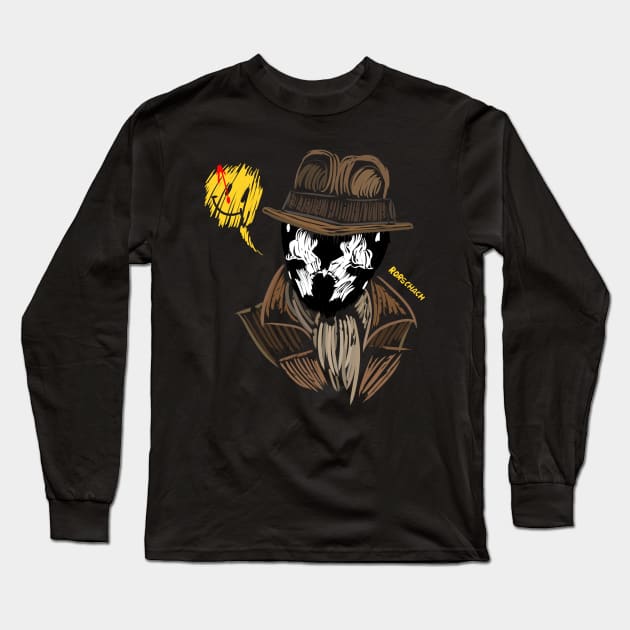 Rorschach face Long Sleeve T-Shirt by Roningasadesign